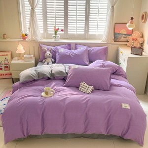 Home new all-cotton printed four-piece set