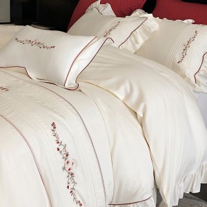 New AB version Korean 100-count Tencel cotton colored cloth four-piece set