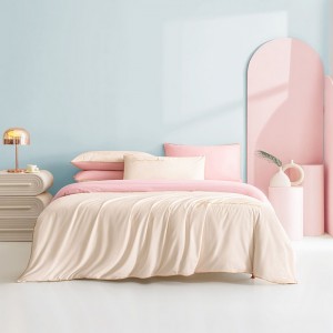 Pure cotton A-class 60s long-staple pure color satin pure cotton four-piece set