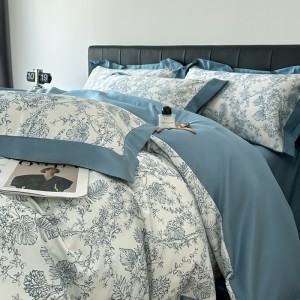 Exquisite fine twill digital printing shadow four-piece suit
