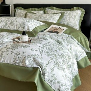 Exquisite fine twill digital printing shadow four-piece suit