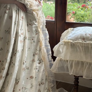 Lyocell single white pastoral style home hotel textile high-end lace bedroom bedding summer cool quilts manufacture