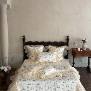 Lyocell single white pastoral style home hotel textile high-end lace bedroom bedding summer cool quilts manufacture