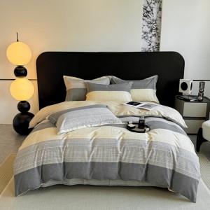 Atmospheric 100% cotton ecological brushed four-piece set