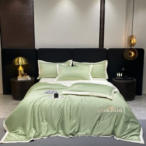 New washed ice silk summer quilt four-piece set