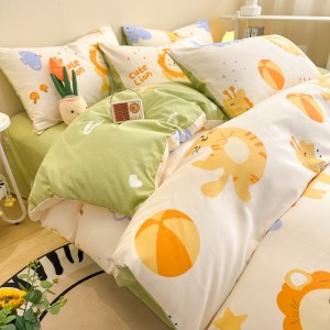 High-end home skin-friendly new 40-count pure cotton four-piece set