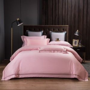 New hotel style pure cotton four-piece set, pure color, light luxury style four-piece set