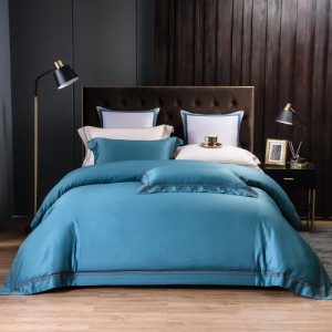 New hotel style pure cotton four-piece set, pure color, light luxury style four-piece set