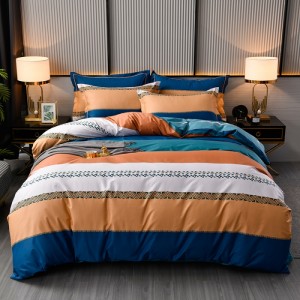 Large cotton four-piece set pure cotton printed four-piece set