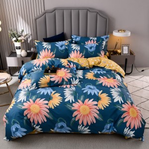 Large cotton four-piece set pure cotton printed four-piece set