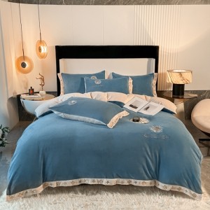 New milk velvet embroidery craft four-piece set