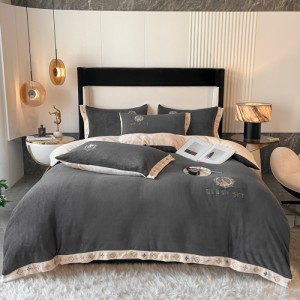 New milk velvet embroidery craft four-piece set