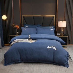 New autumn/winter linen and cotton towel embroidery four-piece set