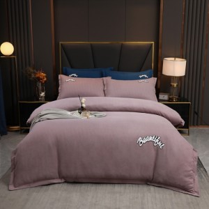 New autumn/winter linen and cotton towel embroidery four-piece set