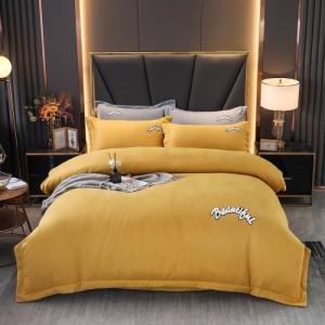 New autumn/winter linen and cotton towel embroidery four-piece set