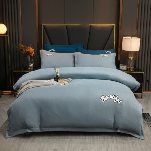 New autumn/winter linen and cotton towel embroidery four-piece set