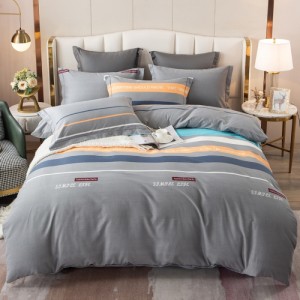 Exquisite stylish thickened pure cotton four-piece set