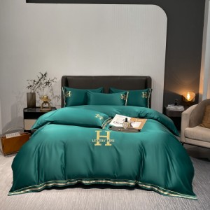 Home exquisite washed silk Tencel four-piece suit