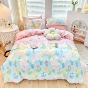 Household 40-count pure cotton printed four-piece set