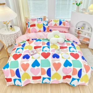 Household 40-count pure cotton printed four-piece set