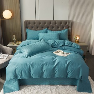 New pure color pure cotton bed cover pure cotton quilt cover single product pillowcase four-piece set