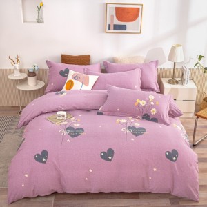 Exquisite stylish thickened pure cotton four-piece set