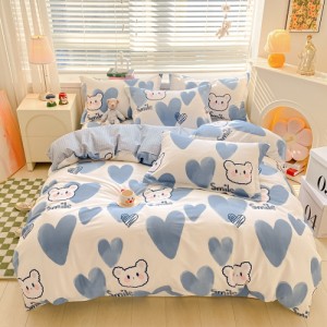 Exquisite and elegant all-cotton printed four-piece set series