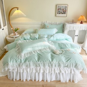 New pure cotton bed skirt for home use four-piece set