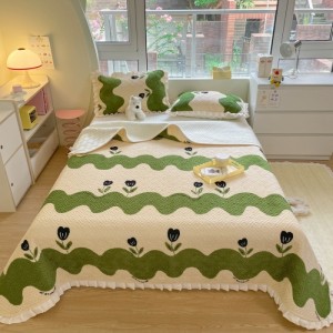 Exquisite and delicate milk velvet 4D color printing and carving four-piece set