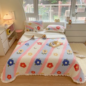 Exquisite and delicate milk velvet 4D color printing and carving four-piece set