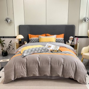 Printed 100% cotton ecological brushed four-piece set