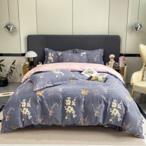 Printed 100% cotton ecological brushed four-piece set