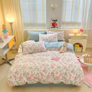 New exquisite spring and summer pure cotton jet printing four-piece set