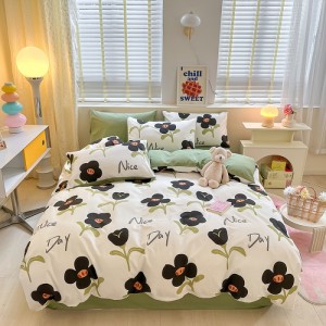 New exquisite spring and summer pure cotton jet printing four-piece set