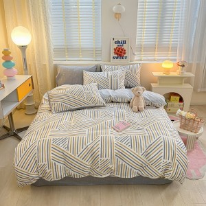 New exquisite spring and summer pure cotton jet printing four-piece set