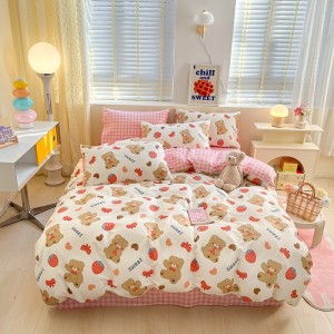 New exquisite spring and summer pure cotton jet printing four-piece set
