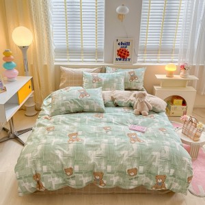 New exquisite spring and summer pure cotton jet printing four-piece set