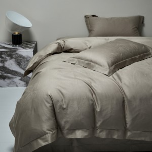 100s buried rope wide-edge pure cotton jacquard long-staple cotton four-piece set