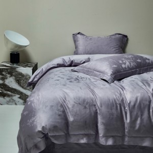 100s buried rope wide-edge pure cotton jacquard long-staple cotton four-piece set