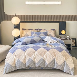 Exquisite air-jet thickened pure cotton four-piece set