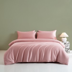 Pure cotton A-class 60s long-staple cotton pure color satin pure cotton four-piece set