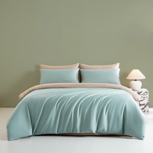 Pure cotton A-class 60s long-staple cotton pure color satin pure cotton four-piece set