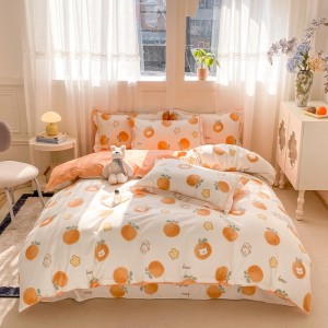 Warm and exquisite household printed cotton four-piece set
