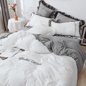 Household exquisite princess style lace embroidery four-piece set