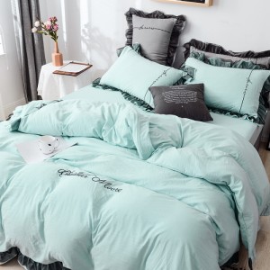 Household exquisite princess style lace embroidery four-piece set