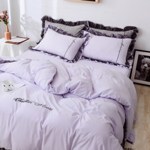 Household exquisite princess style lace embroidery four-piece set