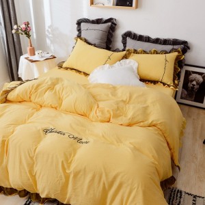 Household exquisite princess style lace embroidery four-piece set