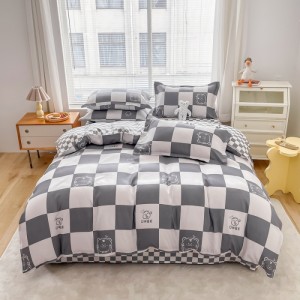 New Brushed Plant Cashmere Four-Piece Fitted Sheet Set