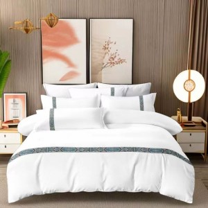 120g Large Webbing Bed Sheet & Fitted Sheet Style Four-Piece Set