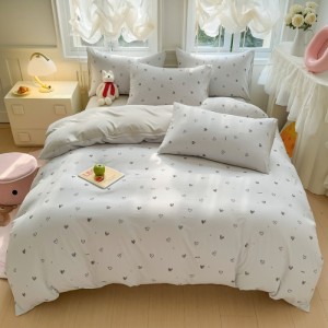 Household cotton jacquard washed cotton four-piece set